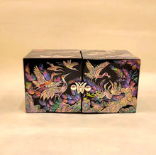Load image into Gallery viewer, Cranes in Trees - Small Folding Drawer Box