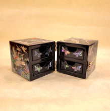 Load image into Gallery viewer, Cranes in Trees - Small Folding Drawer Box
