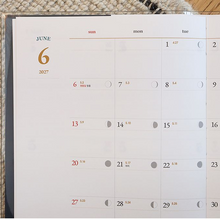 Load image into Gallery viewer, 2027 Lunar Full Moon Weekly Diary