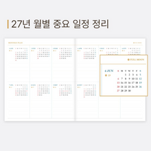 Load image into Gallery viewer, 2027 Lunar Full Moon Weekly Diary