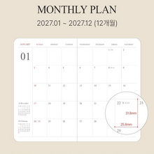 Load image into Gallery viewer, 2027 Official B6 Weekly Diary