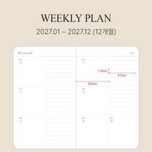 Load image into Gallery viewer, 2027 Official B6 Weekly Diary
