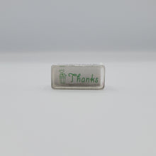 Load image into Gallery viewer, Thanks Flower Pot Crystal Mini Stamp