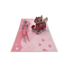 Load image into Gallery viewer, Cupid Kitty - Pop Up Card