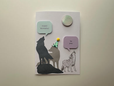 Wolf Pack Birthday - Greeting Card