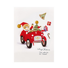 Load image into Gallery viewer, Santa Kitten - Christmas Card