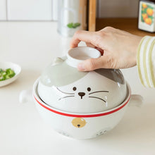 Load image into Gallery viewer, Kitty Ceramic Bowl with Lid