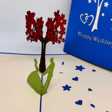 Load image into Gallery viewer, Happy Wedding Dancing Under Tree - Pop Up Card