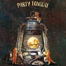 Load image into Gallery viewer, Party Tonight Moon and Cat - Greeting Card