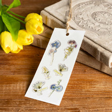 Load image into Gallery viewer, Blue Pressed Flower - Epoxy Sticker