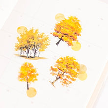 Load image into Gallery viewer, Forest Sticker Set - Yellow Tree