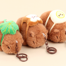Load image into Gallery viewer, Snack Capybara Plush Keychain