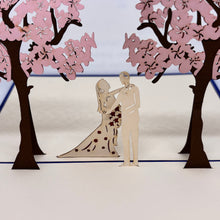 Load image into Gallery viewer, Cherry Blossom Wedding - Pop Up Card