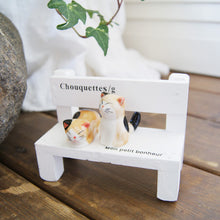 Load image into Gallery viewer, Spotted Cats and Bench Set