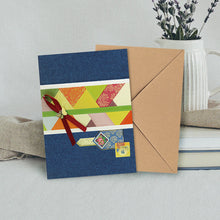 Load image into Gallery viewer, Traditional Korea Card - Sapphire Blue with Ribbon