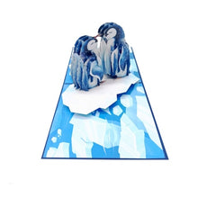Load image into Gallery viewer, Penguin Couple - Pop Up Card