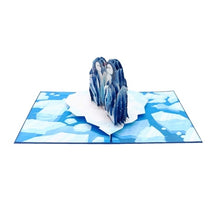 Load image into Gallery viewer, Penguin Couple - Pop Up Card