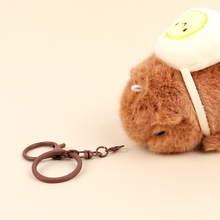 Load image into Gallery viewer, Snack Capybara Plush Keychain