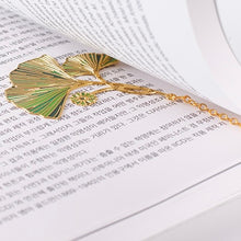 Load image into Gallery viewer, Green Ginkgo Leaf Bookmark