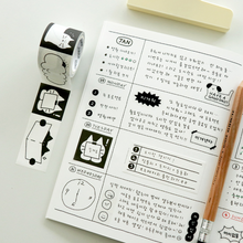 Load image into Gallery viewer, Doodle Sticky Memo Roll