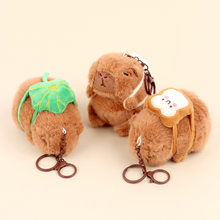 Load image into Gallery viewer, Snack Capybara Plush Keychain