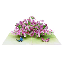 Load image into Gallery viewer, Purple Daisy Garden - Pop Up Card