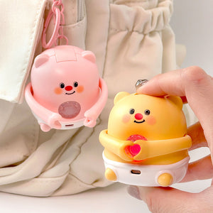 Hand Heart Bear Keyring
