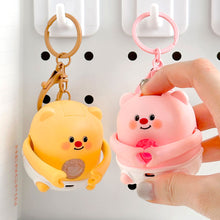 Load image into Gallery viewer, Hand Heart Bear Keyring