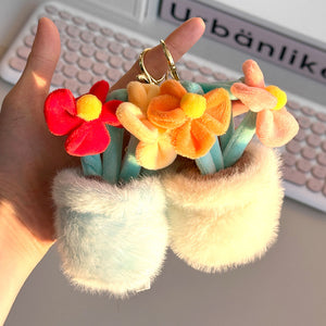 Flower Pot Keyring