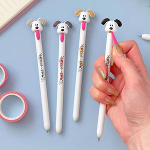 Stretchy Tongue Puppy Gel Pen
