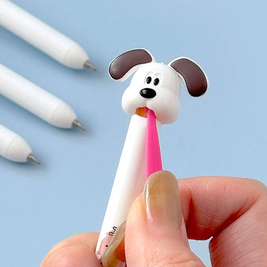 Stretchy Tongue Puppy Gel Pen