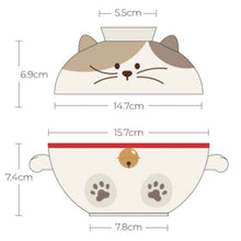 Load image into Gallery viewer, Kitty Ceramic Bowl with Lid