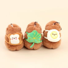 Load image into Gallery viewer, Snack Capybara Plush Keychain