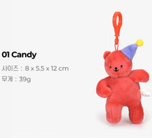 Load image into Gallery viewer, Jelly Bear Stuffed Toy Keyring
