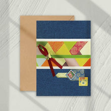Load image into Gallery viewer, Traditional Korea Card - Sapphire Blue with Ribbon