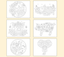 Load image into Gallery viewer, Good Luck Colour Drawing - Easy - Colouring Book