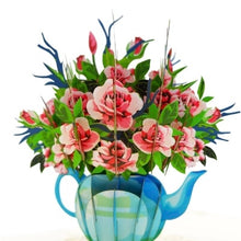 Load image into Gallery viewer, Teapot Bouquet - Pop Up Card