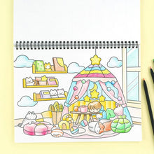 Load image into Gallery viewer, Cat Colour Drawing - Easy - Colouring Book