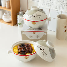 Load image into Gallery viewer, Kitty Ceramic Bowl with Lid