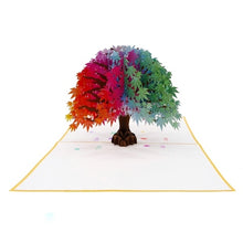 Load image into Gallery viewer, Rainbow Maple - Pop Up Card