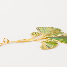 Load image into Gallery viewer, Green Ginkgo Leaf Bookmark