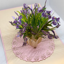 Load image into Gallery viewer, Iris Flowers - Pop Up Card