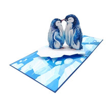 Load image into Gallery viewer, Penguin Couple - Pop Up Card