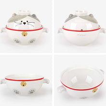 Load image into Gallery viewer, Kitty Ceramic Bowl with Lid