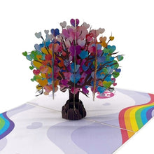 Load image into Gallery viewer, LGBTQ+ Heart Tree - Pop Up Card