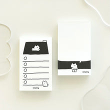 Load image into Gallery viewer, Black &amp; White Anyang Memo Pad