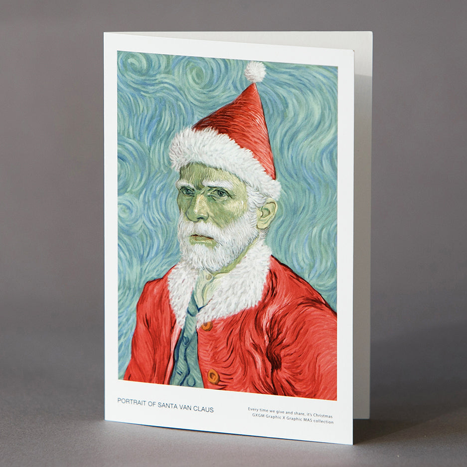 Portrait of Santa Van Claus - Greeting Card