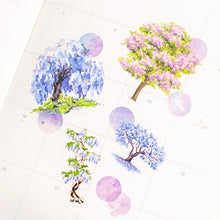 Load image into Gallery viewer, Forest Sticker Set - Purple Tree