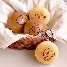 Load image into Gallery viewer, Bear Bread Squishy Keychain