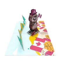 Load image into Gallery viewer, Canadian Beaver - Pop Up Card